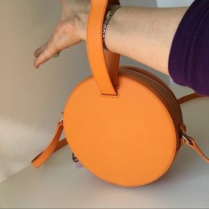 Steven Alan Leather Circle Crossbody Bag
